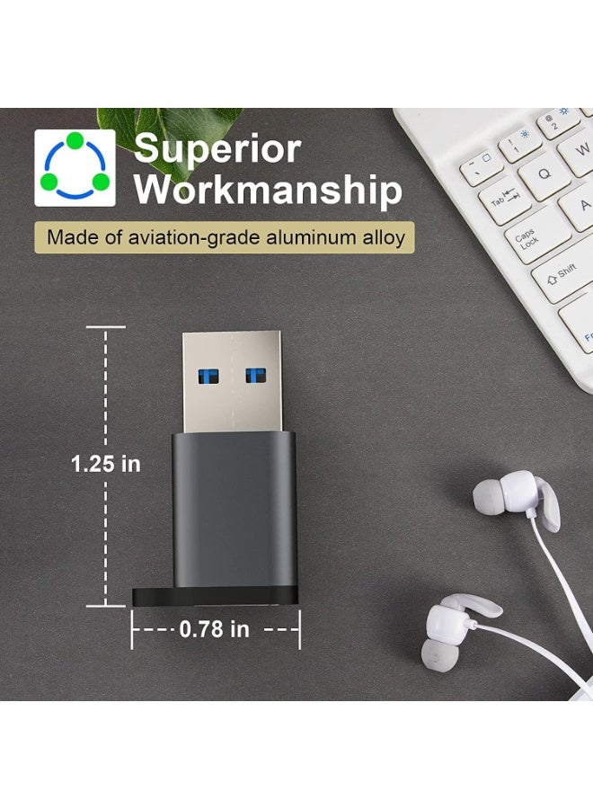 تايكوم محول من النوع C إلى USB 3.0، عبوتان، OTG من النوع C أنثى إلى USB 5 جيجابت في الثانية، النوع C 3.1 متوافق مع أجهزة MacBook Pro و iPad Pro وأجهزة الكمبيوتر المحمولة، توصيل الطاقة والمزيد. - Image 4